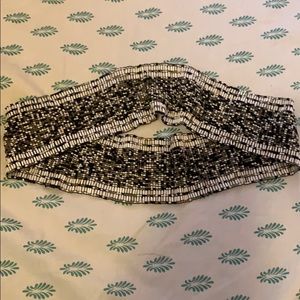 Beaded elastic waist belt